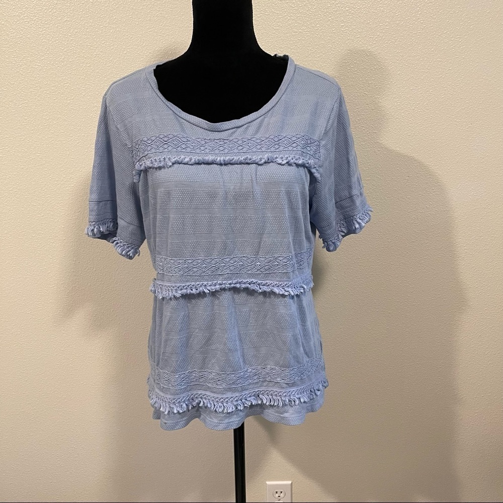 Dip Blue Lilac Tee Tassel Layers Large